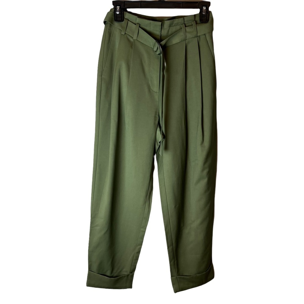 New with Tags - Elizabeth and James Olive Farley Belted Paperbag Pants 6